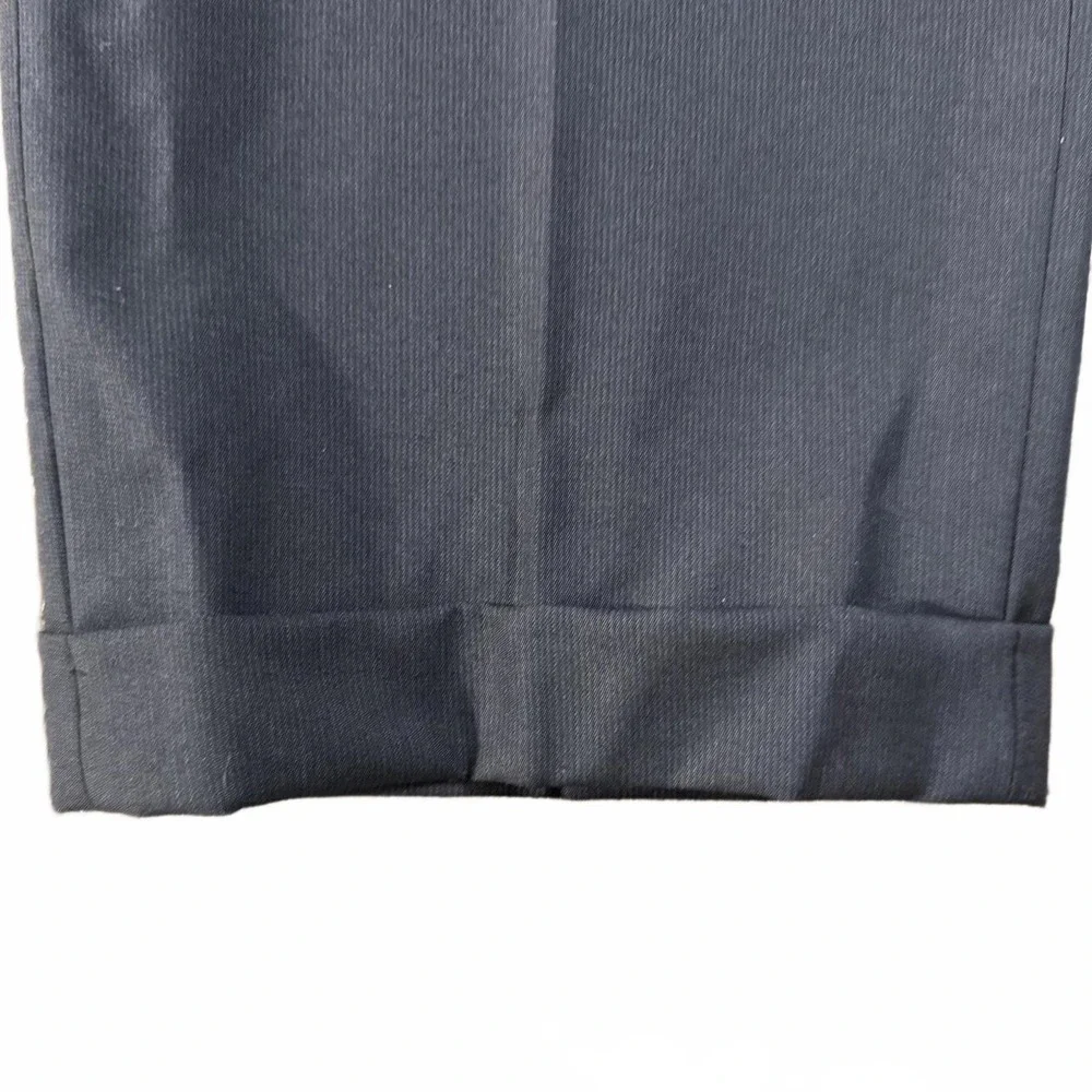Chiavari Italian Wool Men's Trousers Rayon Lining ~34x31 Pleat Front Cuffs Pants